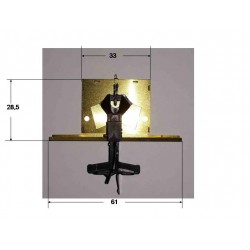 Kulissenkupplung mit Pufferbohle