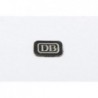 DB - Schild, Neusilber, lackiert, selbstklebend