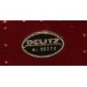 Fabrikschild "DEUTZ" für Lenz- Köf