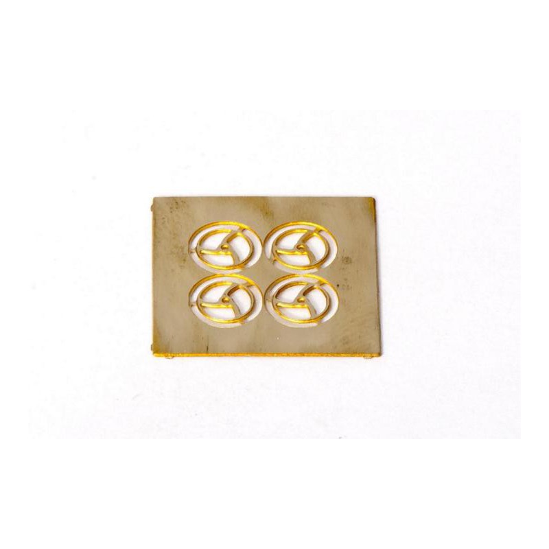 Handräder, klein, 3 gedrehte Speichen, moderne Bauart