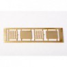 Zettelhalter, horizontale Gitter, 8 x 6,3mm, Bausatz