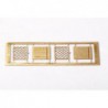 Zettelhalter, diagonale Gitter, 8 x 6,3 mm, Bausatz