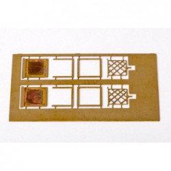 Zettelhalter, beweglich, diagonale Gitter, 9,5 x 8,2mm