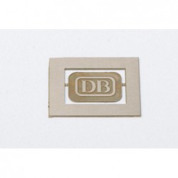 DB - Schild, Neusilber,...